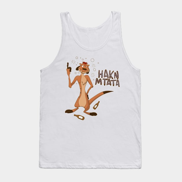 Funny meerkat Tank Top by Kakescribble